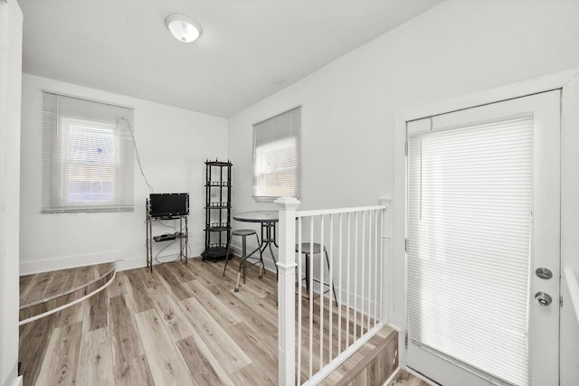 interior space featuring light hardwood / wood-style floors