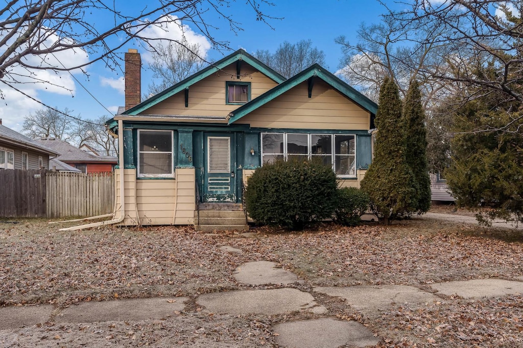 view of bungalow-style house