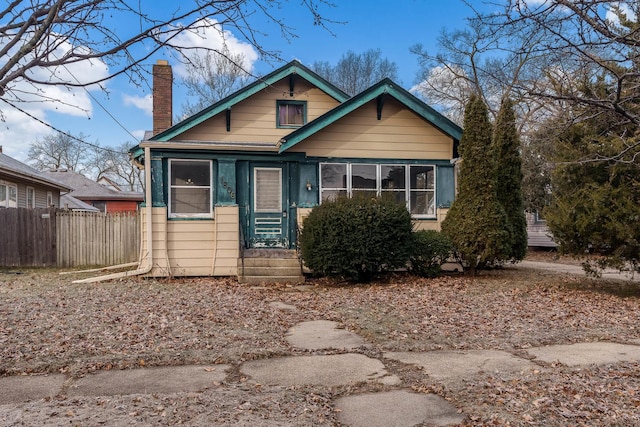 view of bungalow-style house