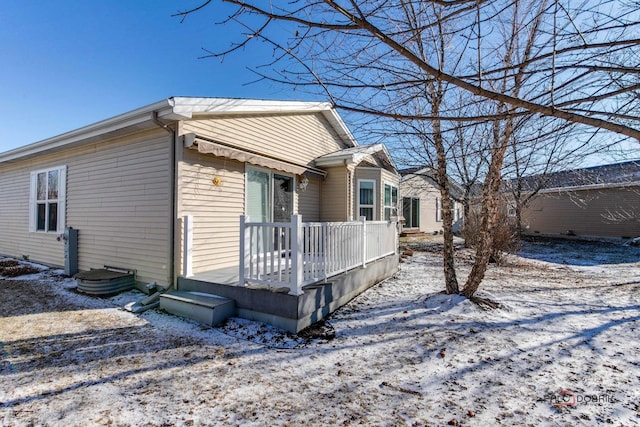 exterior space with a deck