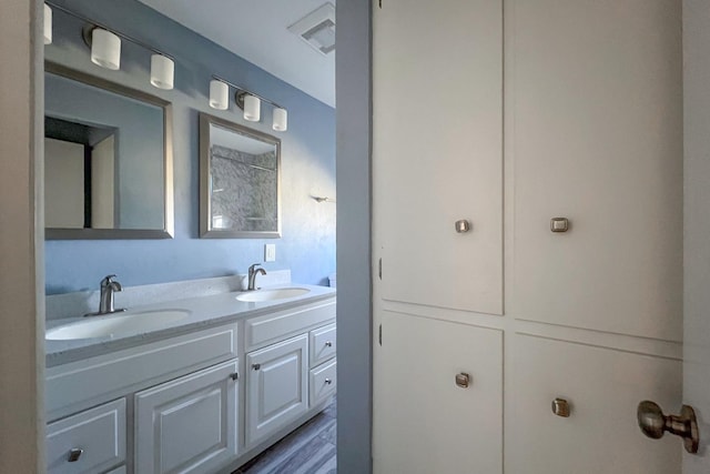 bathroom with vanity