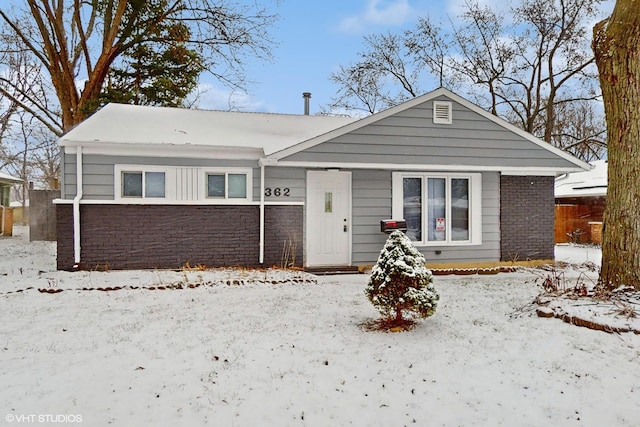 view of bungalow-style home