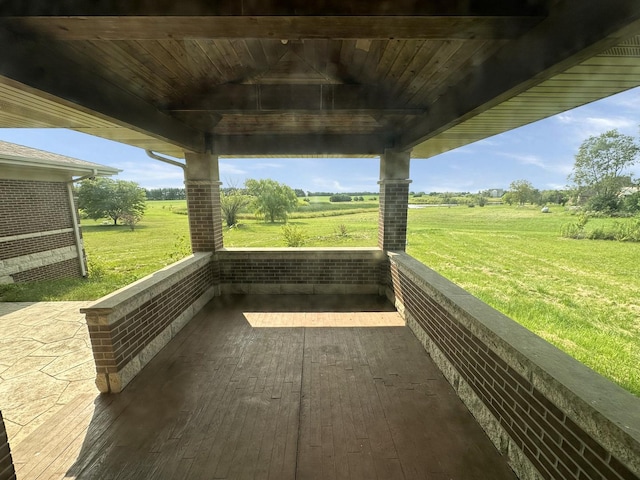 exterior space featuring a rural view