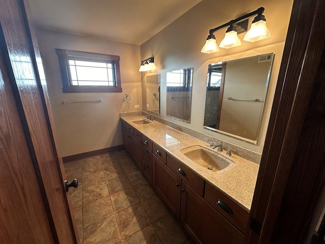 bathroom featuring vanity