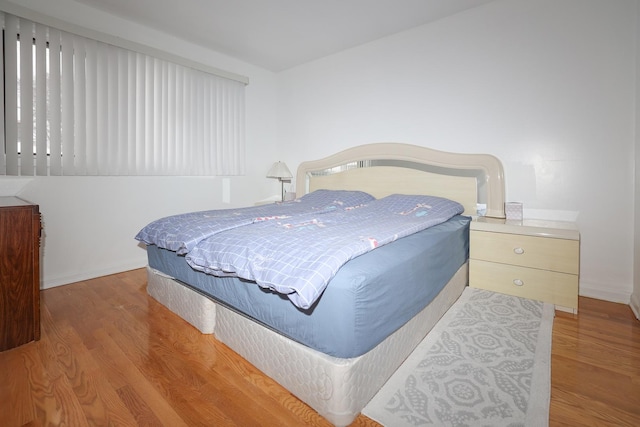 interior space with light hardwood / wood-style floors and a closet