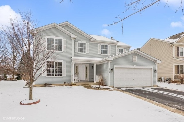 front facade featuring a garage