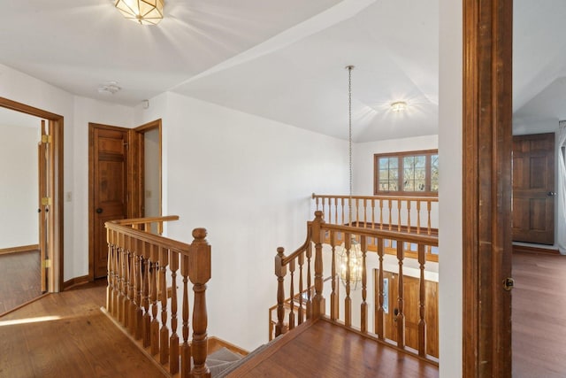 hall featuring hardwood / wood-style flooring