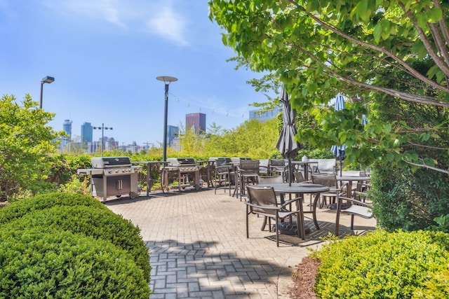 view of patio / terrace with grilling area