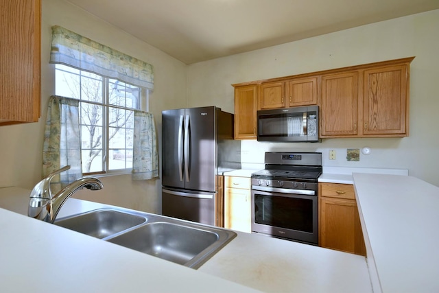 kitchen featuring appliances with stainless steel finishes and sink