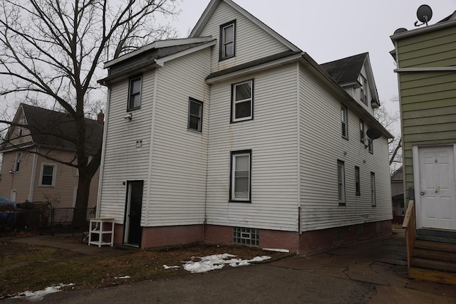 view of rear view of property