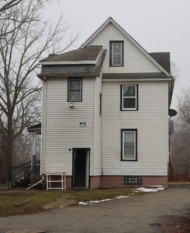 view of back of property