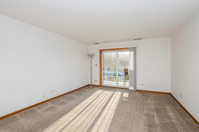 empty room with light carpet