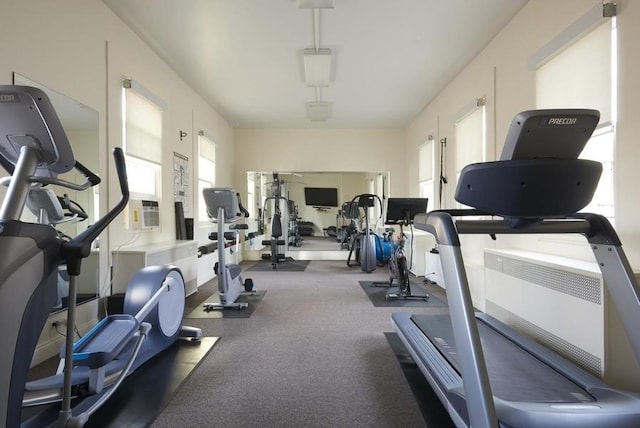 view of exercise room