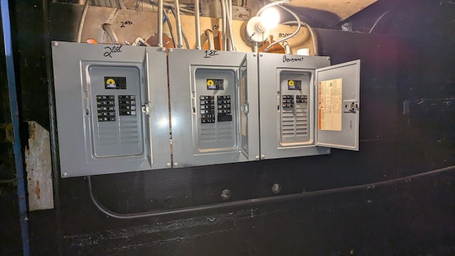 utility room featuring electric panel