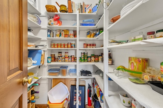 view of pantry