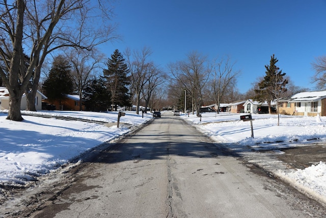 view of road