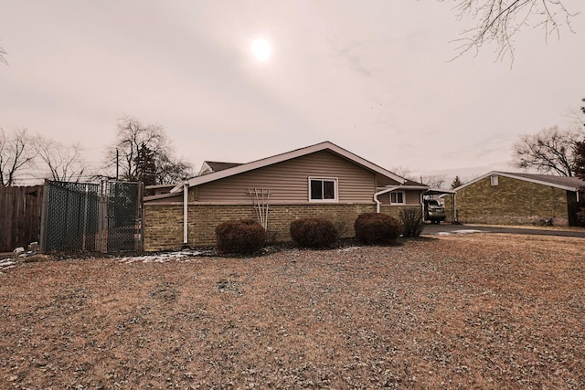 view of home's exterior