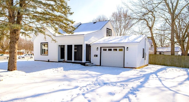 view of front of house featuring a garage