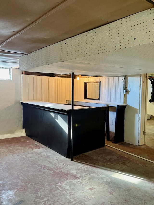 interior space with a carport