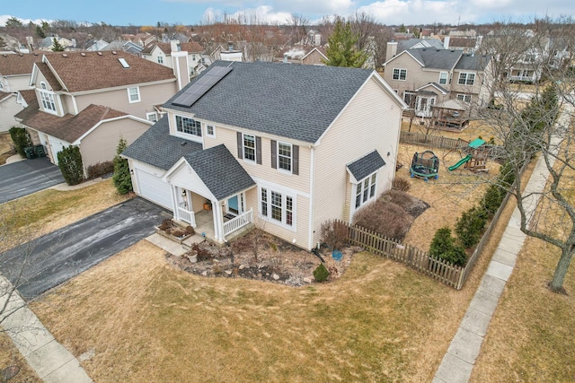 birds eye view of property