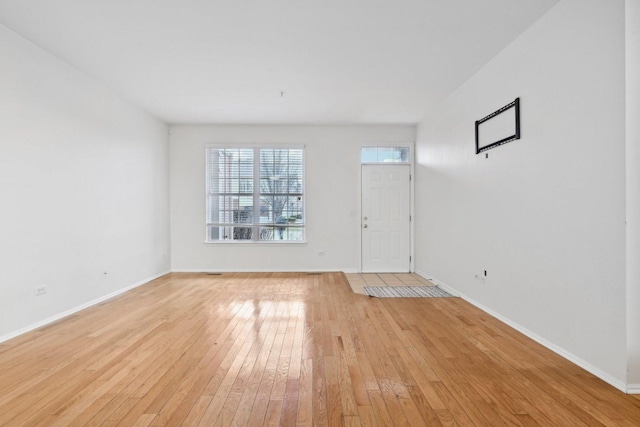 entrance foyer featuring light hardwood / wood-style flooring