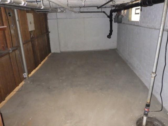 view of basement