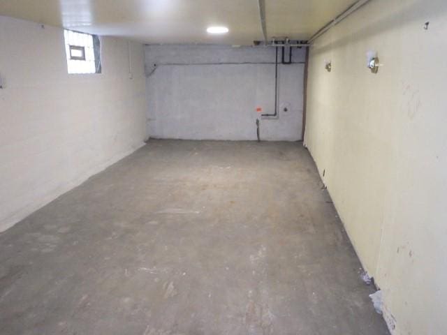 view of basement