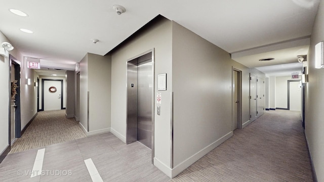 corridor with elevator