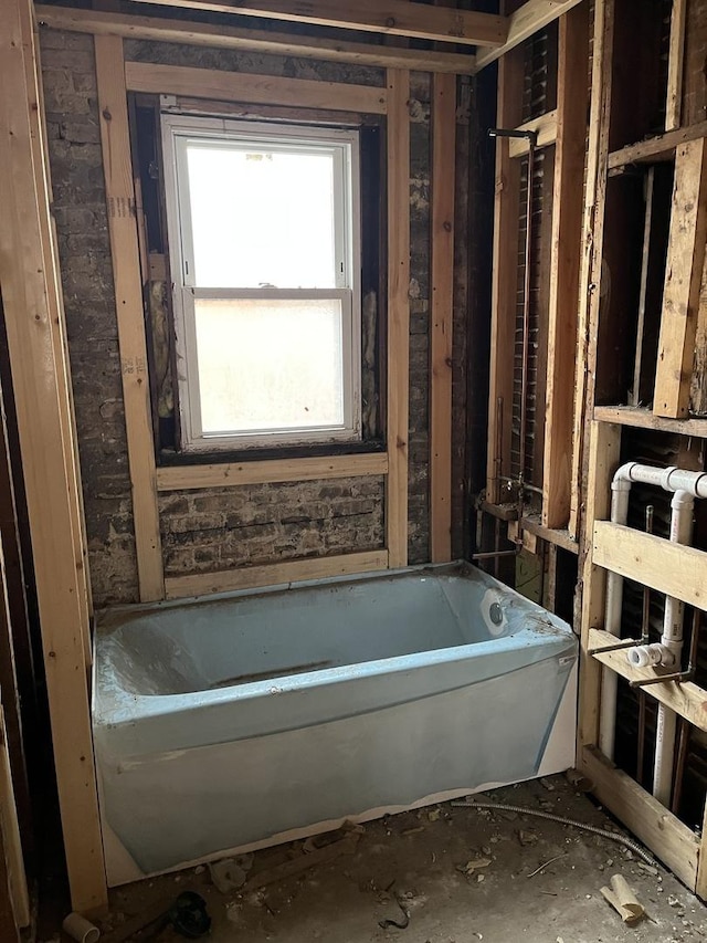 bathroom with a bathing tub