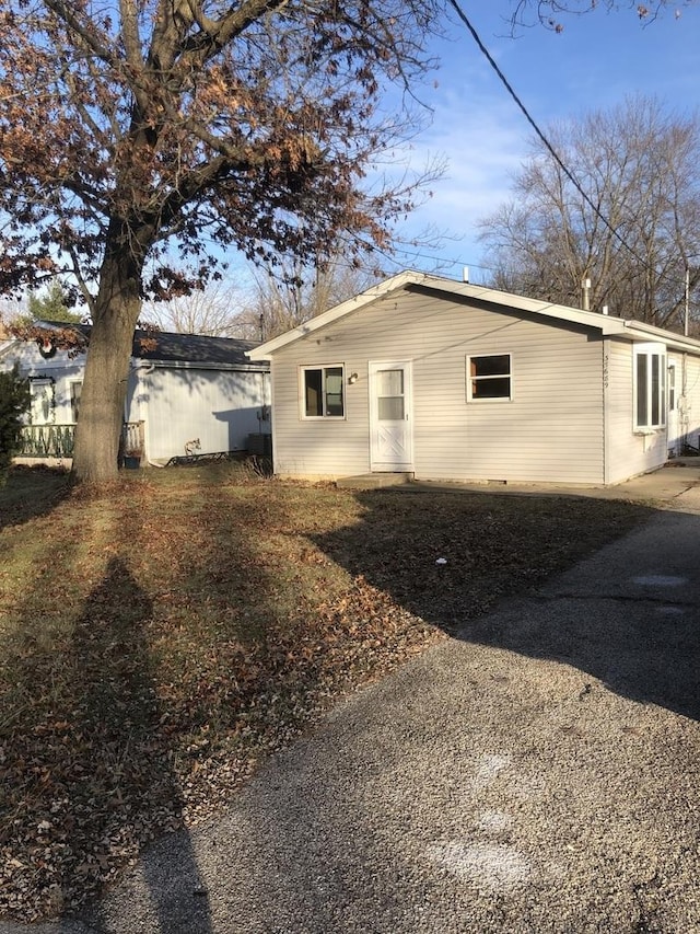 view of rear view of property