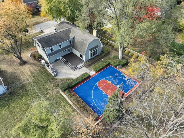 view of sport court with basketball court