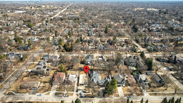 birds eye view of property featuring a residential view