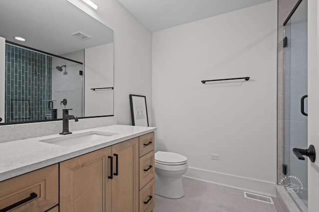 328 S Loomis St, Naperville, IL 60540 - bathroom featuring vanity and tiled shower
