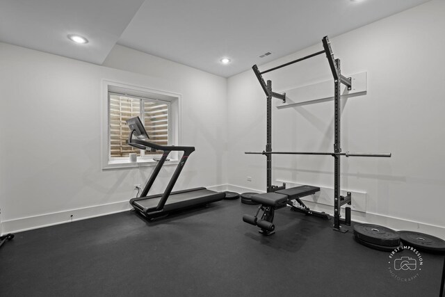 328 S Loomis St, Naperville, IL 60540 - workout room with recessed lighting