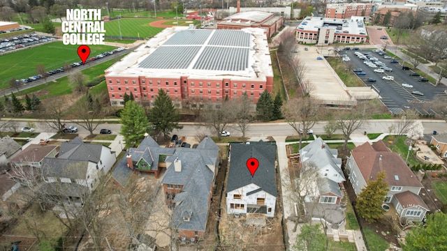 328 S Loomis St, Naperville, IL 60540 - drone / aerial view