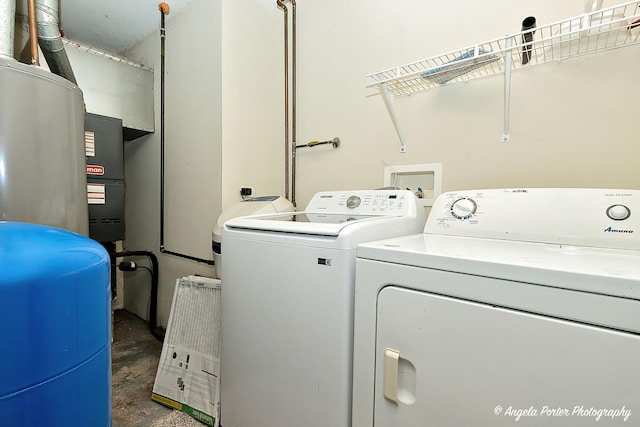 washroom featuring separate washer and dryer