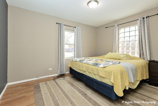 bedroom featuring hardwood / wood-style flooring