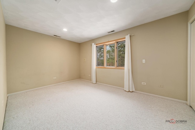 view of carpeted empty room