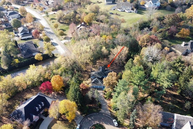 birds eye view of property