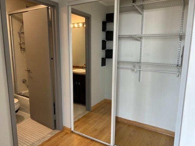 closet with sink