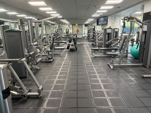 view of workout area