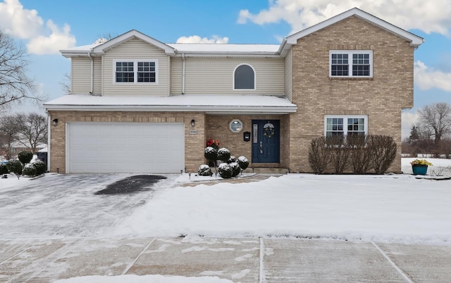 front facade featuring a garage