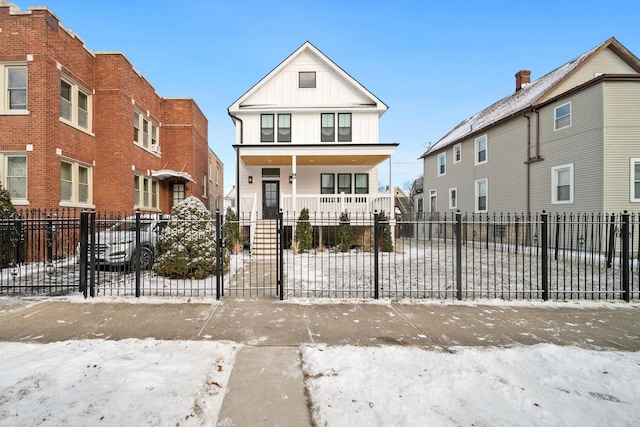 view of front of home with a porch