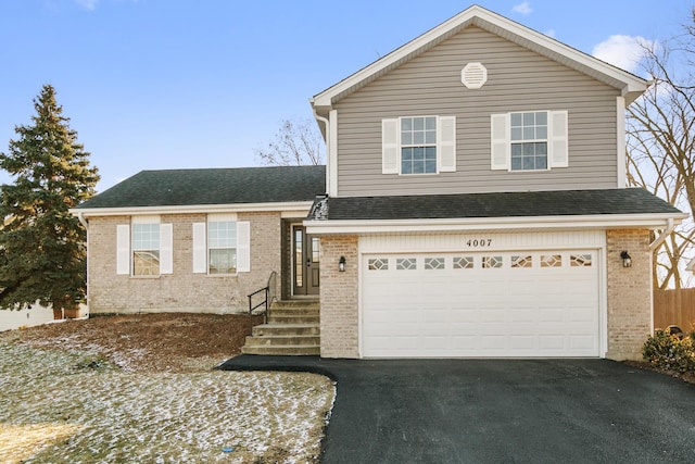 view of front of house featuring a garage