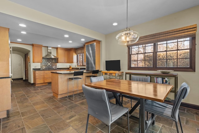 view of dining space