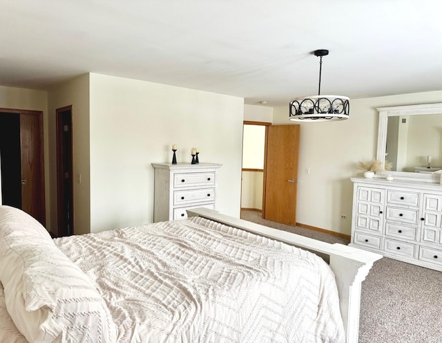 bedroom with carpet floors