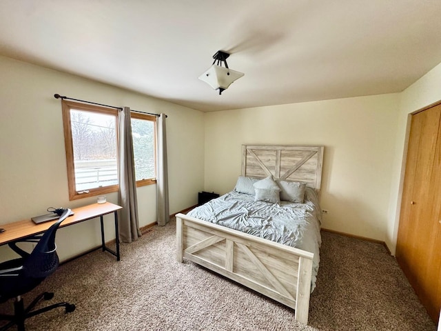 bedroom featuring carpet floors