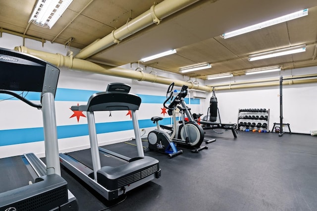 view of exercise room