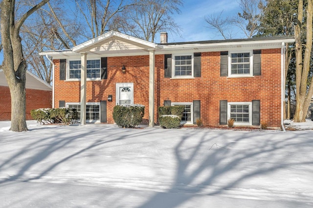 view of split foyer home