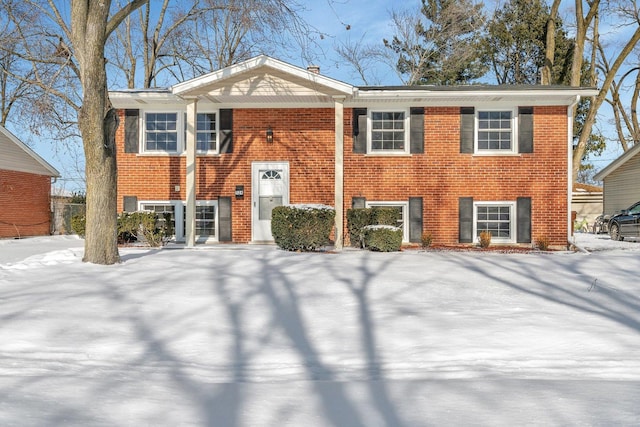 view of split foyer home